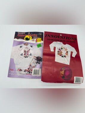 NWT- Iron-On Designs- Holiday Santa & Fall/Thanksgiving Designs- Set of 2